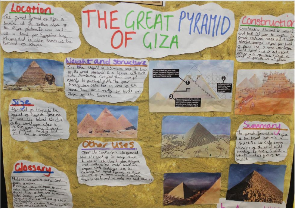 Pyramids primary homework help